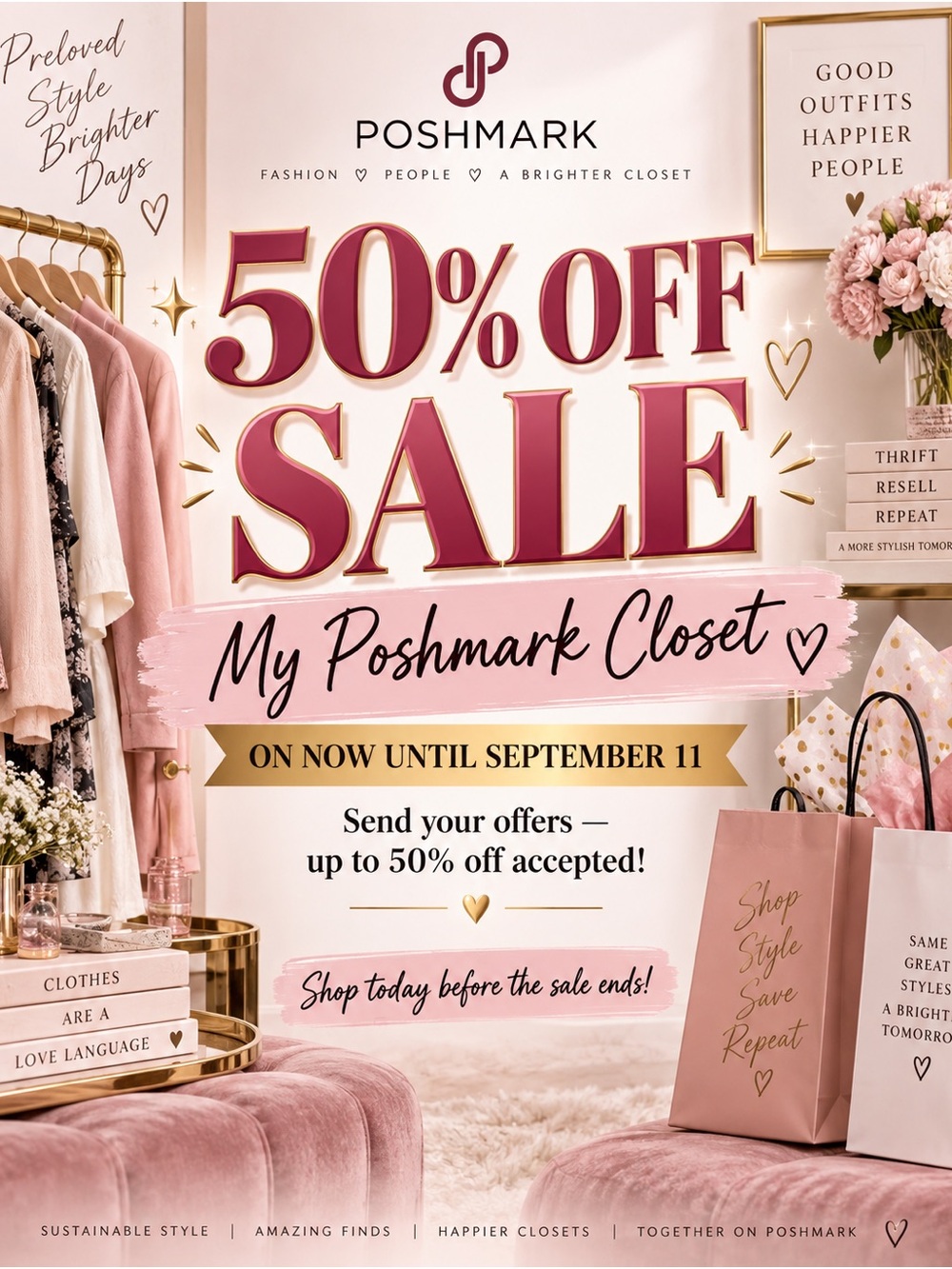 Poshmark 50% Off Sale!!